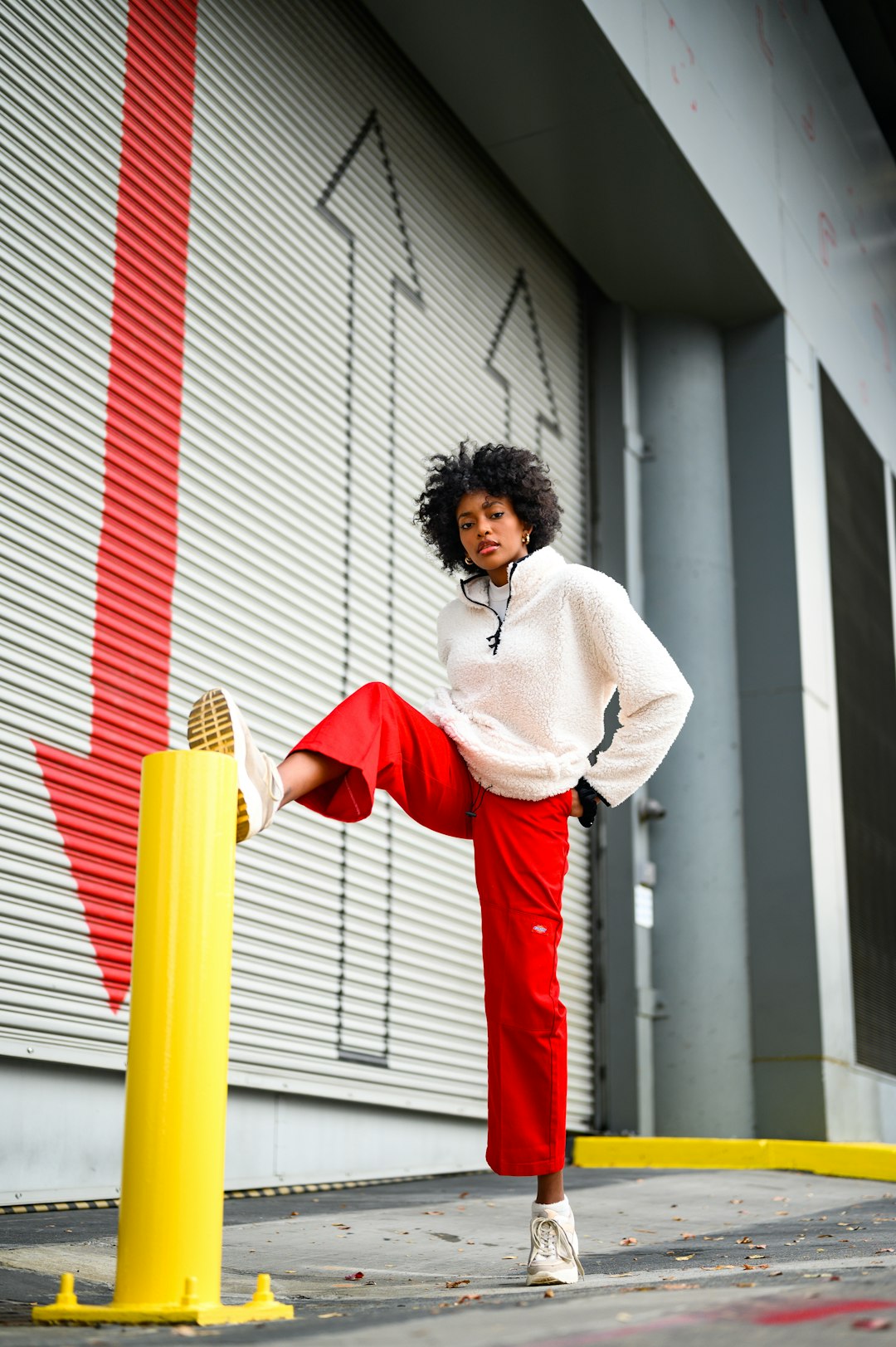 Pantalon à coupe droite